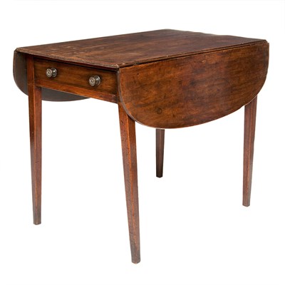 Lot 314 - Provincial George III Mahogany Pembroke Table...