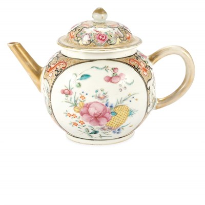 Lot 342 - Chinese Export Famille Rose Porcelain Teapot...