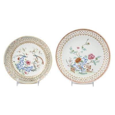 Lot 341 - Two Chinese Export Famille Rose Porcelain...