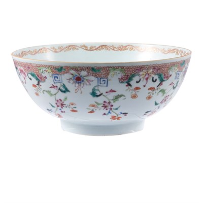 Lot 346 - Chinese Export Famille Rose Porcelain Bowl...