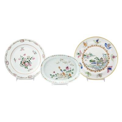 Lot 368 - Two Chinese Export Famille Rose Porcelain...