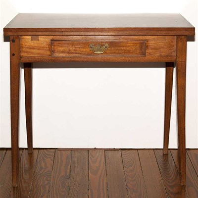 Lot 174 - George III Mahogany Fold-Over Table Height 30...