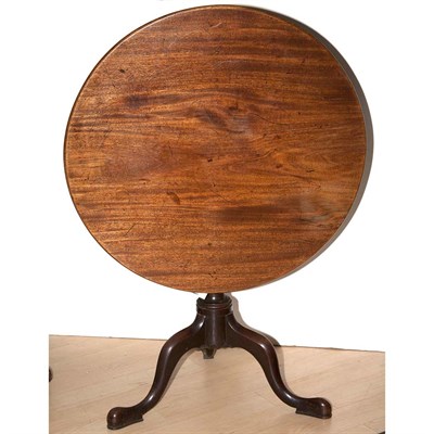 Lot 164 - George III Mahogany Tilt-Top Tea Table 18th...