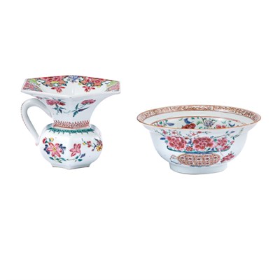 Lot 348 - Chinese Export Famille Rose Porcelain Rose...