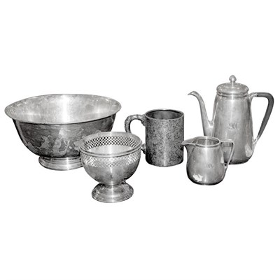 Lot 319 - Group of Seven Tiffany & Co. Sterling Silver...