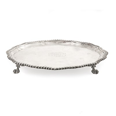 Lot 191 - Late Victorian Silver Salver Maxfield & Sons,...