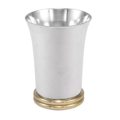 Lot 185 - Puiforcat Silver Vase Of beaker form. Height 5...