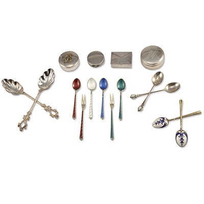 Lot 335 - Miscellaneous Group of Coffee Spoons,...