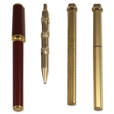 Lot 199 - Tiffany & Co. 14 Kt. Pen; Together with Two...