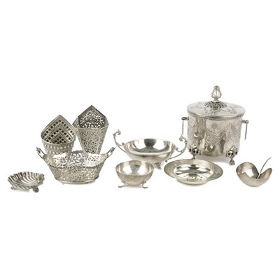 Lot 319 - Group of Silver and Silver Plated Table...