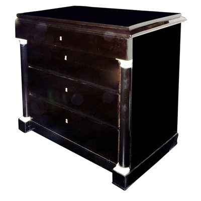 Lot 182 - Biedermeier Ebonized Commode 19th Century The...