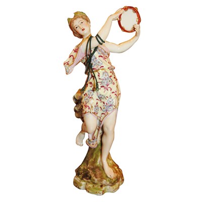 Lot 220 - German Porcelain Figure of a Dancer Height 7...