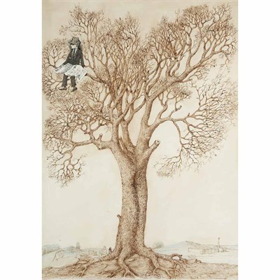 Lot 36 - Domenico Gnoli Italian, 1933-1970 Executive on...
