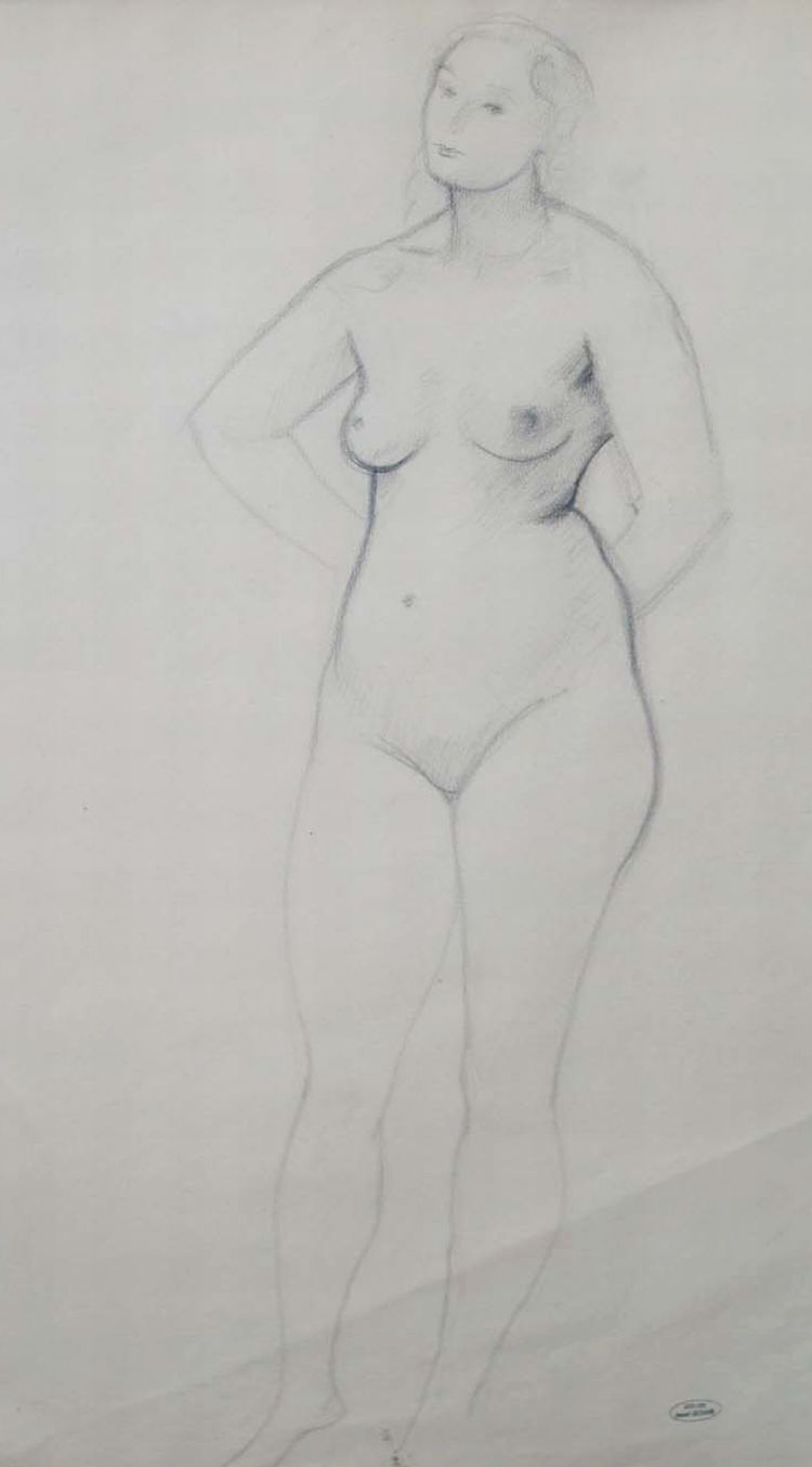 Lot 31 - Andre Derain French, 1880-1954 Nude Studio...