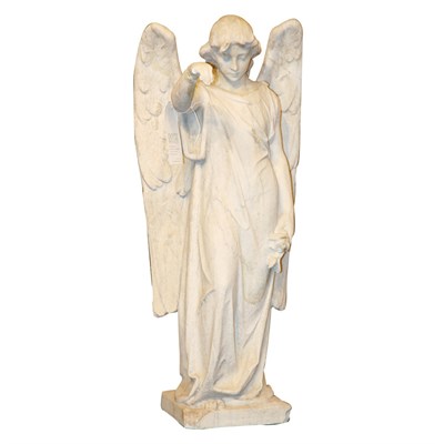 Lot 386 - Stone Figure of an Angel Height 31 inches.