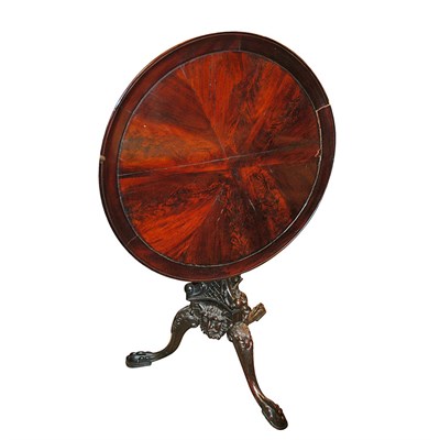 Lot 488 - Irish George III Style Mahogany Tilt-Top Table...