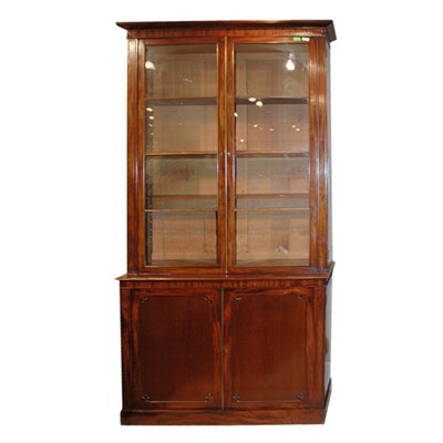 Lot 477 - George III Style Mahogany Bookcase Height 8...