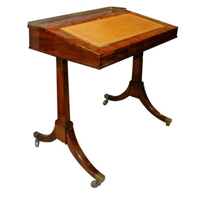 Lot 357 - Regency Slant Front Writing Table Height 30...