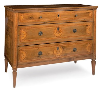 Lot 407 - Northern Italian Neoclassical Walnut,...