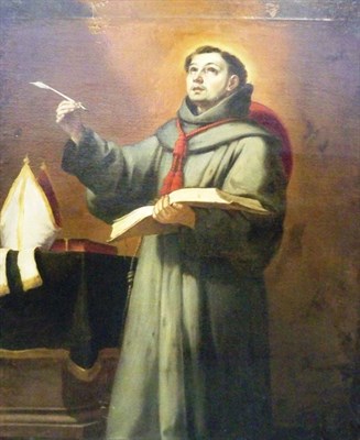 Lot 18 - Spanish School 17th Century A Franciscan...