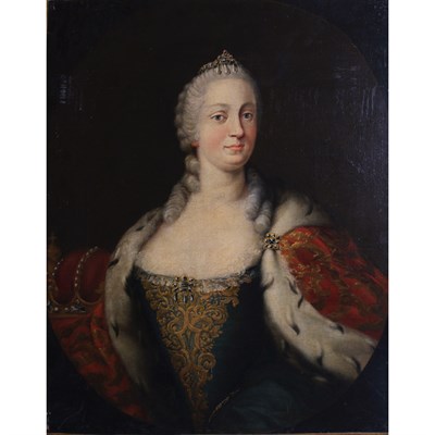 Lot 44 - Austrian School 18th Century The Empress Maria...