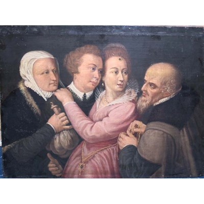 Lot 13 - German School 16th/17th Century The Betrothal...