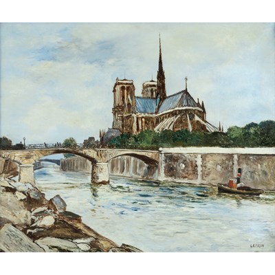 Lot 1058 - Marcel Francois Leprin French, 1891-1933 Notre...