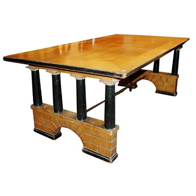 Lot 151 - Neoclassical Style Painted Fruitwood Library...