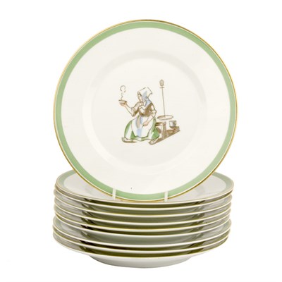 Lot 566 - Set of Ten Royal Copenhagen Dinner Plates...