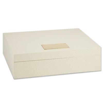 Lot 560 - Mont Blanc Ivory Painted and Brass Jewelry Box...