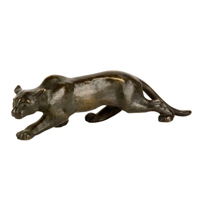Lot 619 - Bronze Figural of a Prowling Panther Length 11...