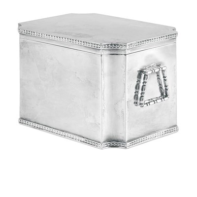 Lot 526 - English Silver Covered Box Height 4 1/8 inches,...