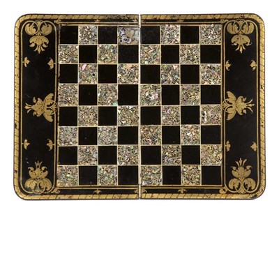 Lot 612 - Victorian Style Mother-of-Pearl Inlaid Papier...