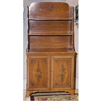 Lot 197 - Edwardian Painted Satinwood Chiffonier Height...