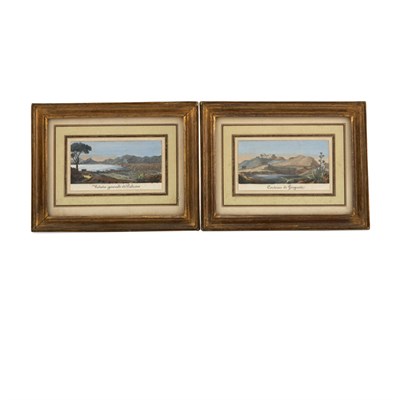 Lot 595 - Pair of Framed Italian Prints Height 2 inches,...