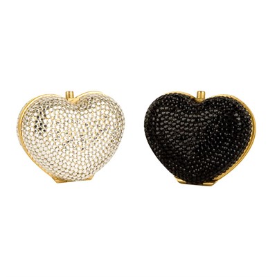 Lot 550 - Two Judith Leiber Rhinestone Compacts