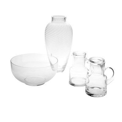 Lot 515 - Group of Four Tiffany & Co. Glass Table Articles