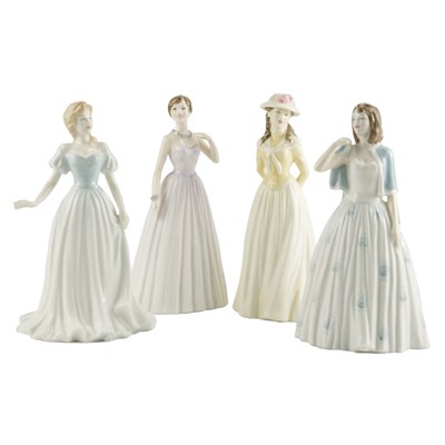 Lot 539 - Group of Four Royal Doulton Porcelain Figures...