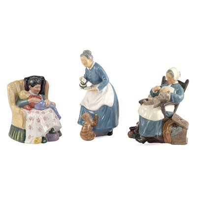 Lot 584 - Group of Three Royal Doulton Porcelain Figures...