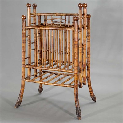 Lot 418 - Edwardian Bamboo Magazine Stand Height 29...