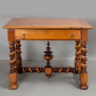 Lot 549 - Continental Baroque Style Walnut Side Table...