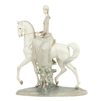 Lot 502 - Lladro Figure of a Horse and Female Rider...