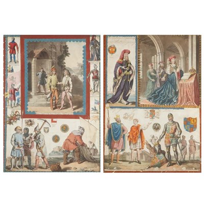 Lot 152 - Artist Unknown [KNIGHTS AND MEDIEVAL COSTUME...