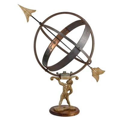 Lot 97 - Armillary Garden Sundial American, mid 20th...