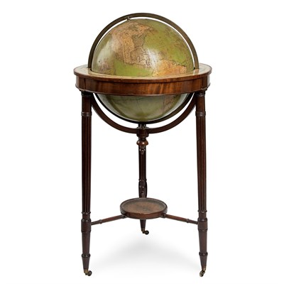 Lot 108 - Regency Mahogany Terrestrial Globe on Stand W....