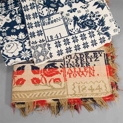 Lot 346 - Jacquard Woven Coverlet J. Fritz Inger,...