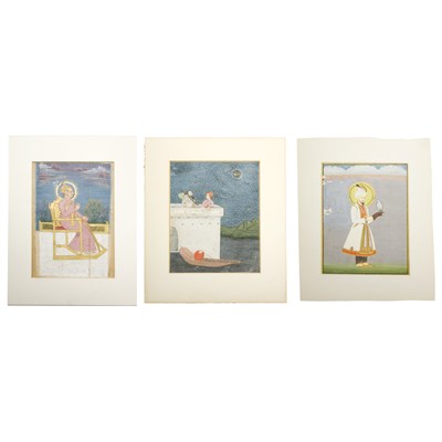 Lot 46 - Three Indian Miniatures 18th/19th Century...