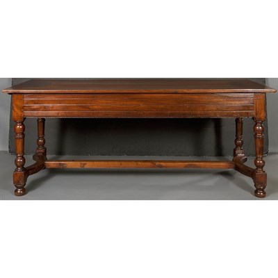 Lot 542 - Continental Walnut and Fruitwood Refectory...