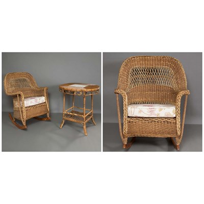 Lot 151 - Rattan Occasional Table Height 29 inches,...