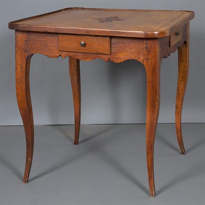 Lot 201 - French Provincial Style Leather Inset...